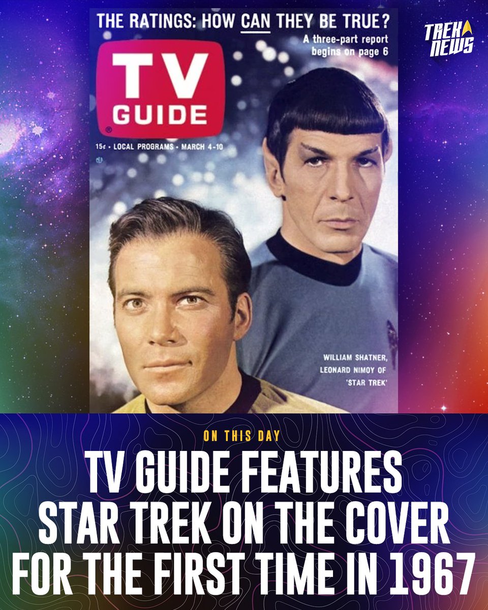 treknews's tweet photo. TV Guide featured STAR TREK on its cover for the first time 55 years ago — cover dated March 4-10, 1967. 💫🖖

#StarTrek #StarTrekTOS #OTD https://t.co/0SEJETIxCs