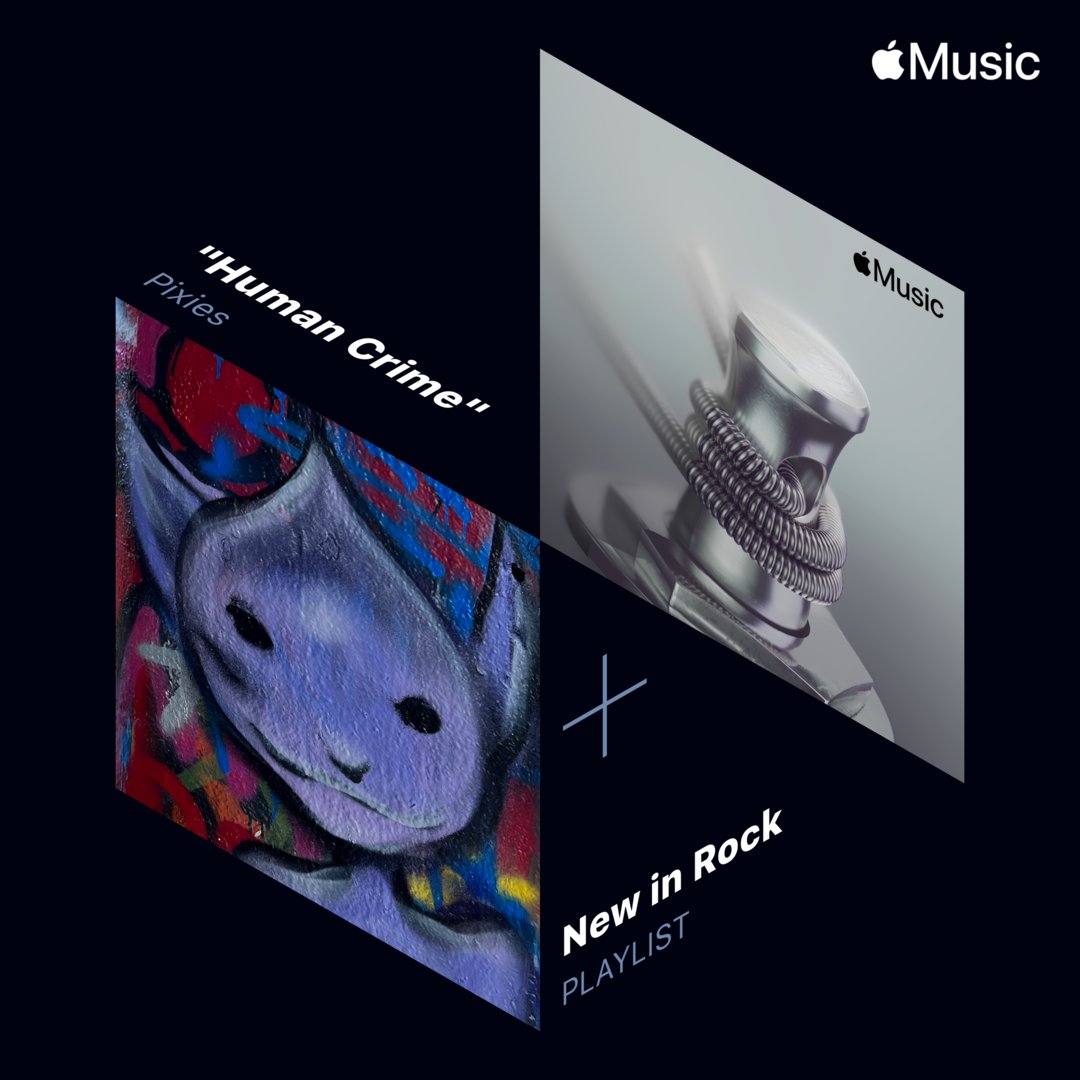 PIXIES's tweet photo. Listen to our new single #HumanCrime, freshly added to @AppleMusic's #NewInRock playlist 👇
https://t.co/98FQWm1YR2 https://t.co/XHjfbjCMbS