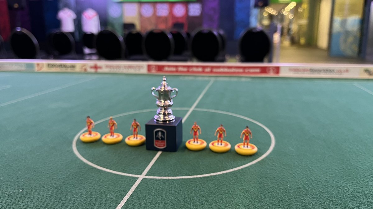 SUBBUTEO SESSIONS ⚽

This Sunday, <a href="/MancSubbuteo/">Manchester Subbuteo Club</a> are hosting one of their very popular drop-ins between 11am and 3pm. 

Join us in the Pitch Gallery and find out how football games were played in the pre-FIFA era.

nationalfootballmuseum.com/whatson/subbut…
