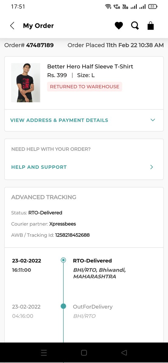 Rahulborge90's tweet photo. @bewakoof 
they can't provide order and can't provide refund also https://t.co/DMXoUUQowC