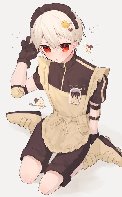 🐤プリン×メイド男子🍮 