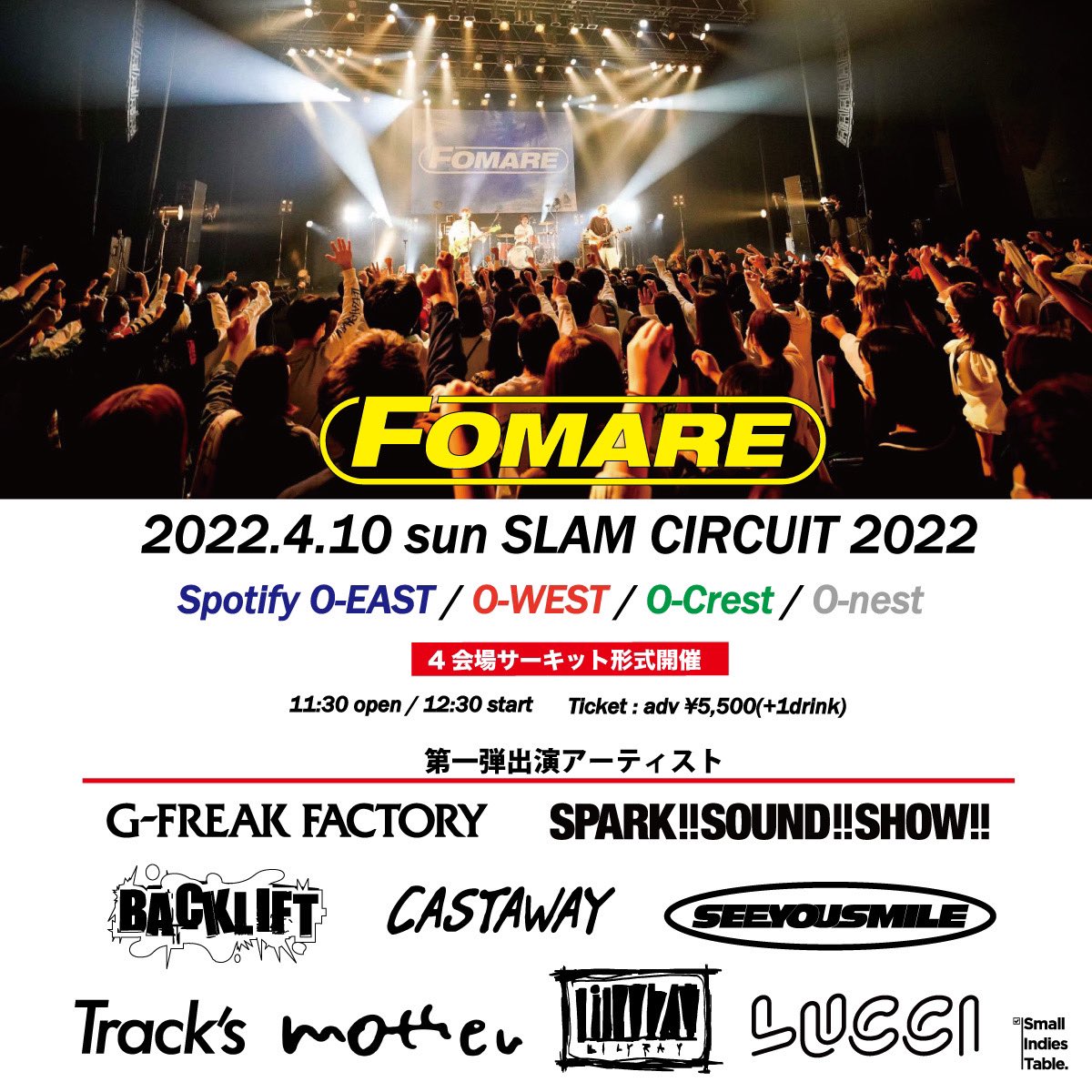 lucci_official's tweet photo. あの日のリベンジ！

4/10(日)FOMARE pre
SLAM CIRCUIT 2022

㊗️LUCCI出演決定㊗️

前回できなかったイベントに今回も誘ってもらいました！！強者揃い！

チケットは明日から一般発売！！
コチラ⬇️

https://t.co/lWswjlcYXr https://t.co/UuDcELOy6N
