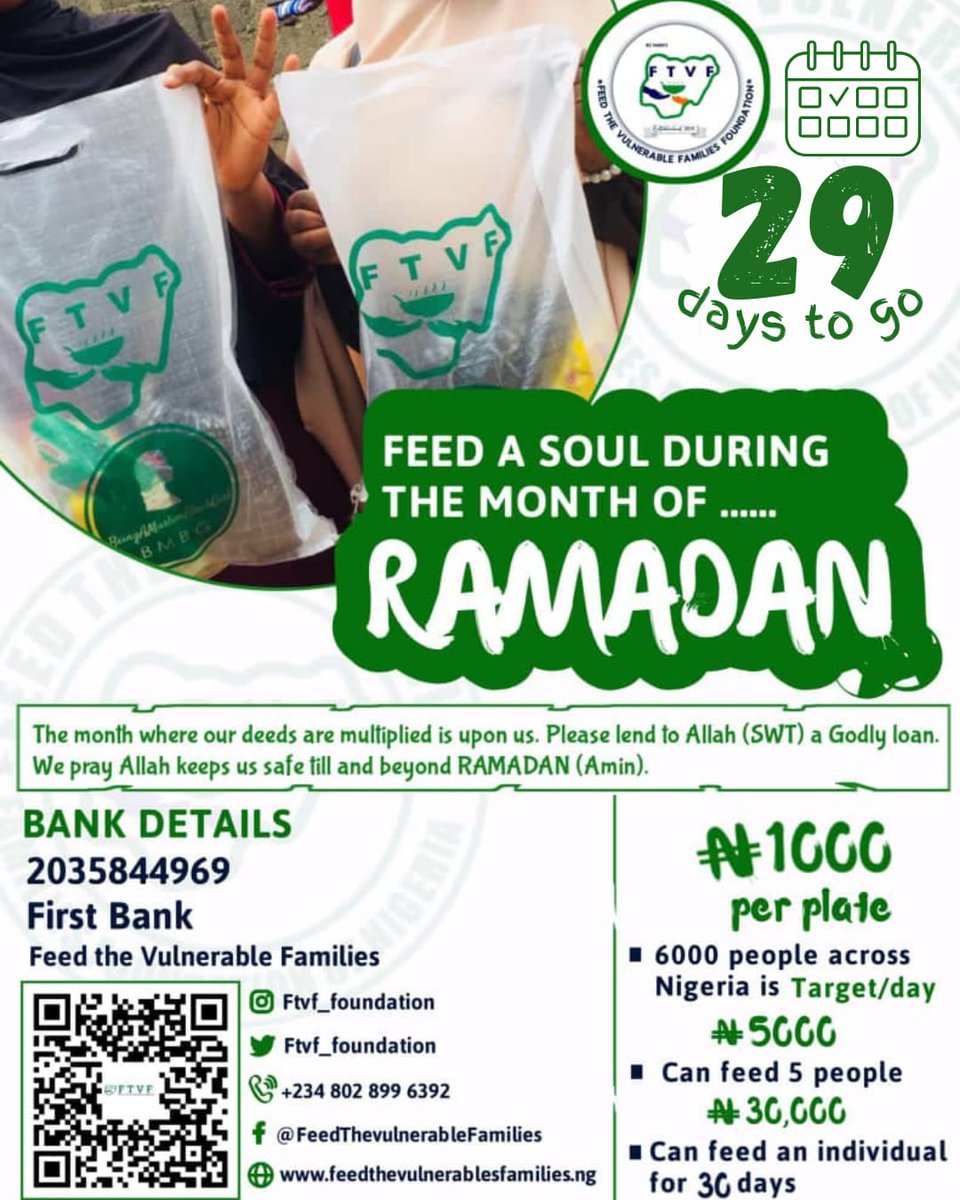 Giving food and water to fasting muslims is such a noble deed that never goes unrewarded in the eyes of Allah (swt)

The Prophet (SAW) has taught us the best of deeds are those that are done consistently, even if they are small

Please donate to our #FTVFRamadan feeding project🙏