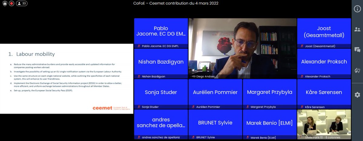 Ceemet (@ceemet) on Twitter photo 🇮🇹 entrepreneur <a href="/Diego_Andreis/">Diego Andreis</a> testifies how the admin workload is using company resources that lack in #innovation & #production that are the fundament for 🇪🇺 place in the world
#CoFoE #FutureOfWork 🇮🇹 entrepreneur <a href="/Diego_Andreis/">Diego Andreis</a> testifies how the admin workload is using company resources that lack in #innovation & #production that are the fundament for 🇪🇺 place in the world
#CoFoE #FutureOfWork