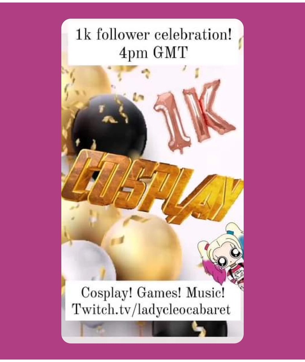 LadyCleoCabaret's tweet image. Hey look! It's been a year since my 1k follower celebra.... oh wait 😂😂 #thegreatyeet 

I can't believe we're back to over 700 though!  1k follower celebration #2 coming soon!  🤣

#twitch #whelp