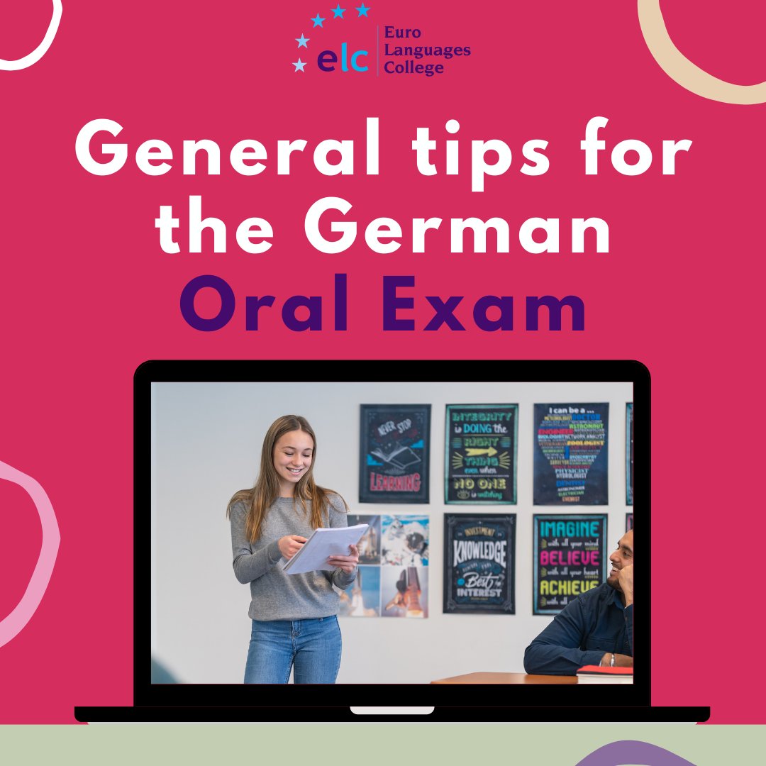 EuroLangColl's tweet photo. Our newest blog post is up! General tips for the #German #OralExam👉https://t.co/SnV52F6skT
Places are filling up quick for our courses, so hurry up and book now at https://t.co/pIVBegly6r
#ELC #EuroLanguagesCollege 
@langsconnect_ie @languages_ie @germanteachers https://t.co/RXWpbV0LUp