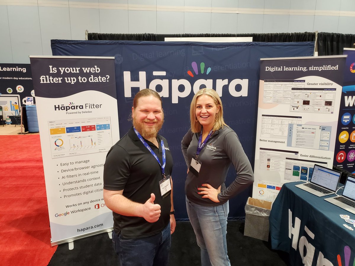 It's a Hipi Friday @ncties! @Hapara_Britt and I are here at booth 730 and super excited to talk to y'all about empowering student learning! #edtech #NCTIES22 #better2gether #nced