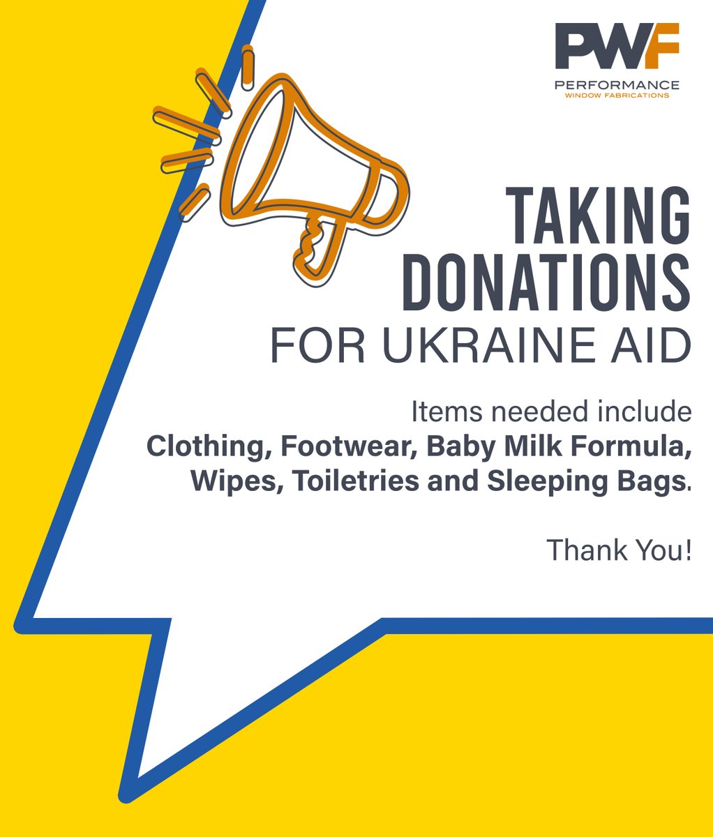 pwf_uk's tweet photo. Our lovely Fabricator Dave is organising a collection to help refugees arriving in Poland from Ukraine. 💙💛

If you would like to contribute to the collection please send all donations to us at  Vincent Court, Hubert St, Aston, B'ham, B6 4BA

#UkraineCollectionBirmingham #PWF https://t.co/dF1KzXIs6Y