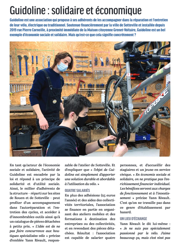 SabineRouenVelo's tweet photo. . @_guidoline dans le mag de mars de la ville de #Sotteville-lès-#Rouen (atelier d'auto réparation 23  rue Pierre Corneille) https://t.co/lZf0Lx2plT https://t.co/UbI8g5NwRh