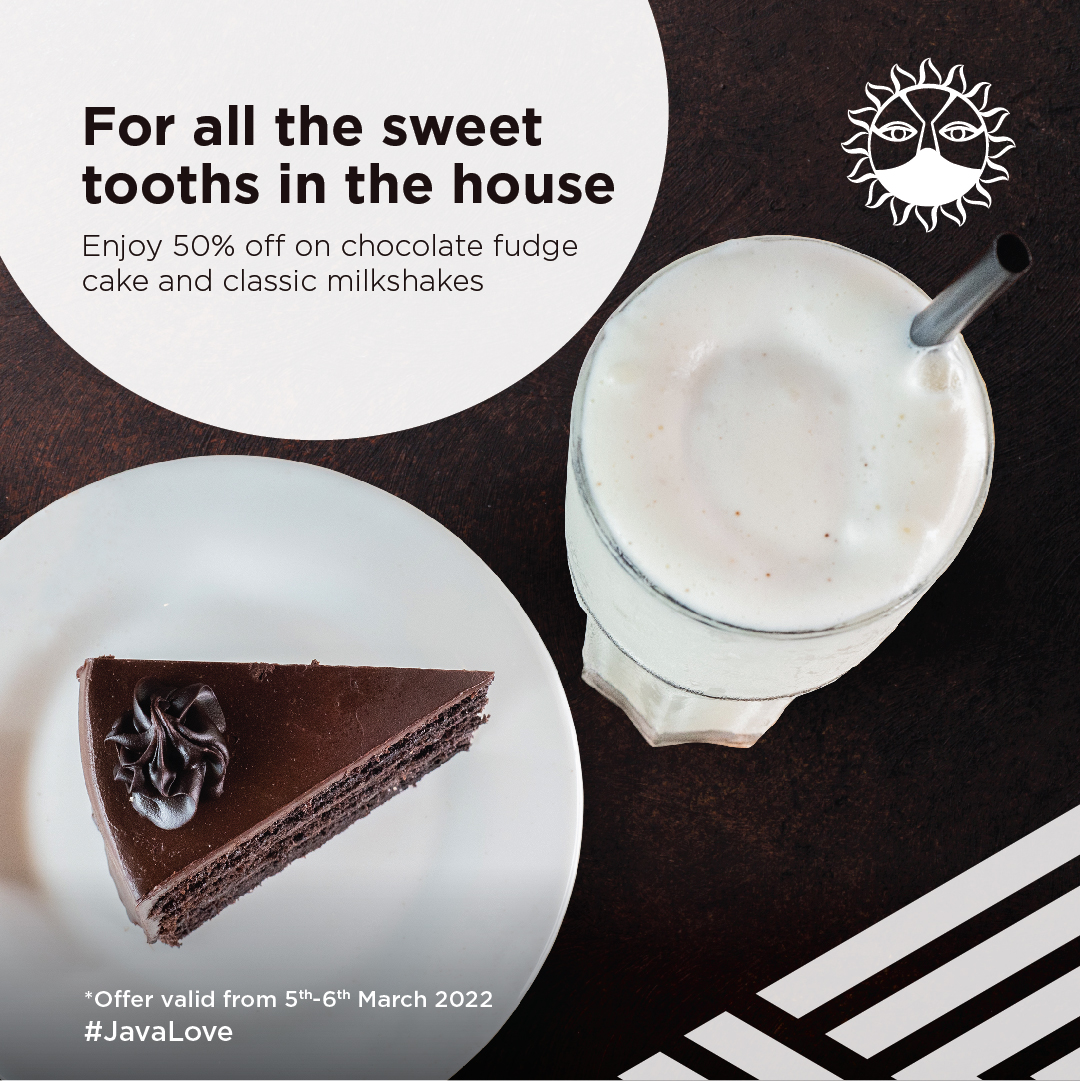 JavaHouseUG's tweet image. Catch a tasty break with the #JavaWave: 50% off on chocolate fudge cake & all classic milkshakes at Java Lugogo, Jinja, Acacia Place & Total Acacia and on delivery from Glovo and Jumia Food this weekend, March 5th & 6th.
#JavaLove #JavaHouseUG