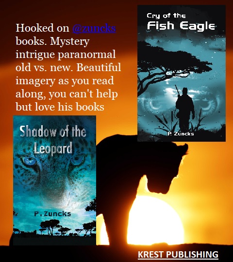 krestpublishers.co.za is the home of my two new Piet van Zyl African Adventures.