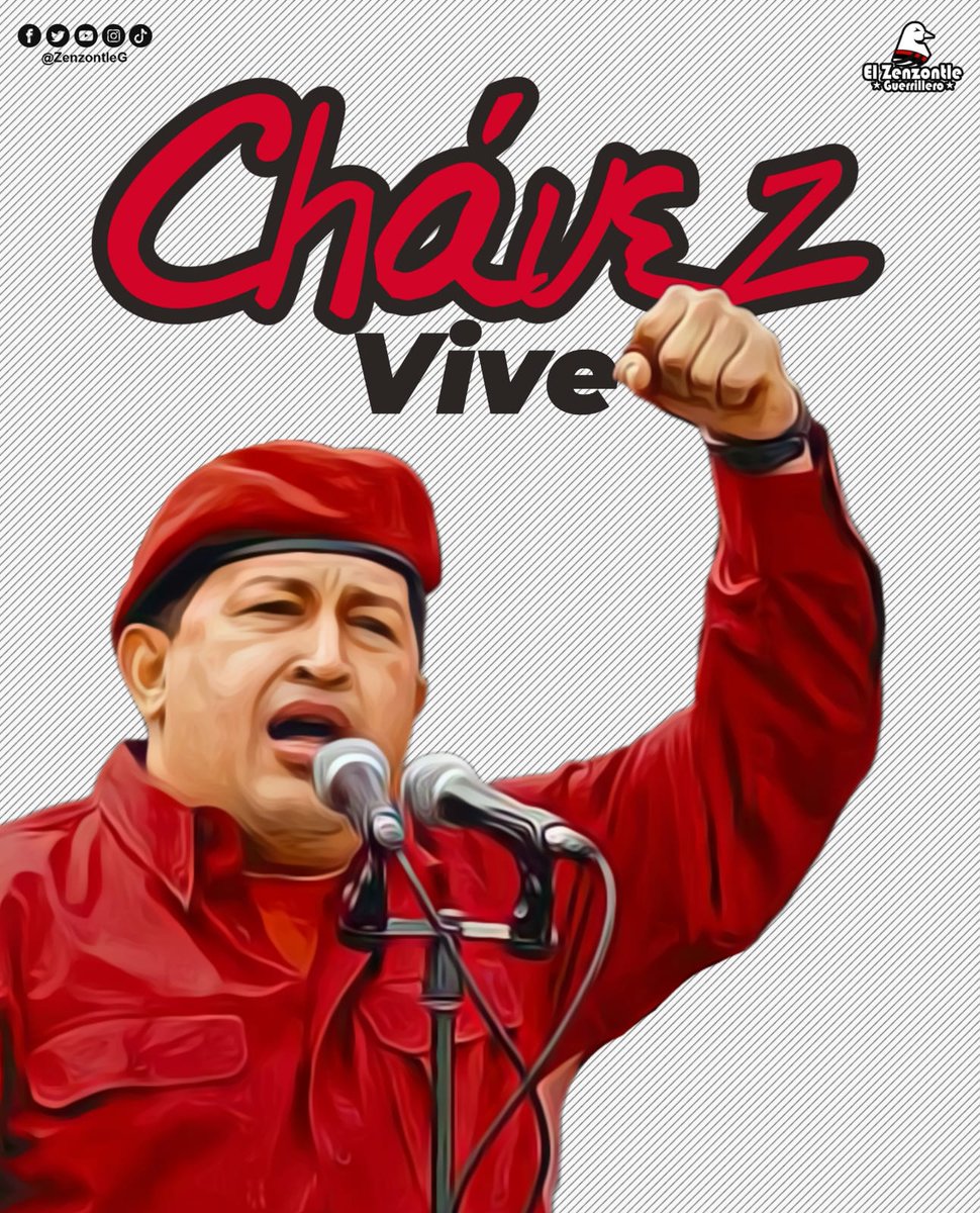 #ChavezVive 
#ChavezCorazonDelPueblo 
❤🖤✊️✌️