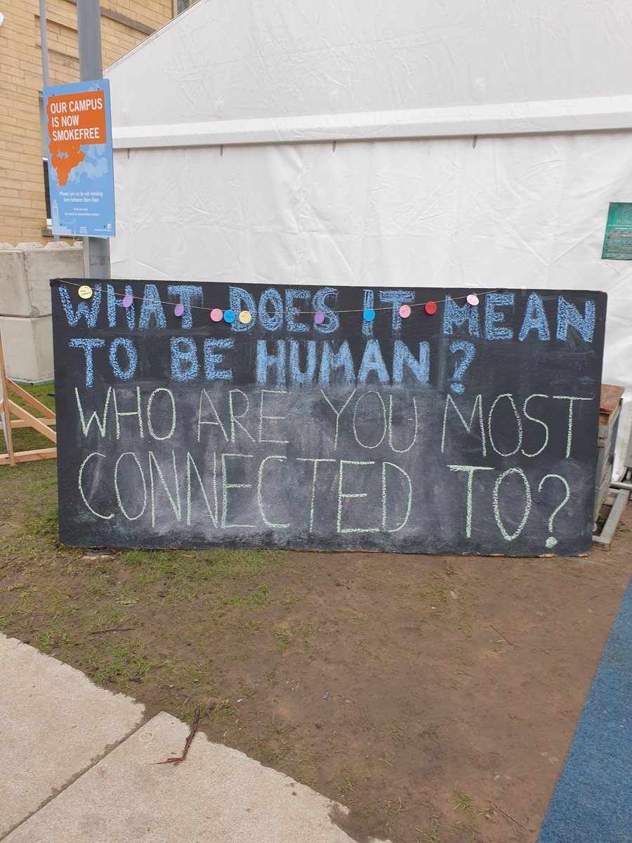 Spotted at the University yesterday...Love #humans 
What does it mean to be human?