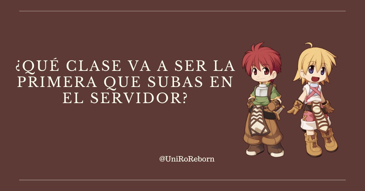 UniROReborn's tweet photo. No vale decir hunter 😝
#ragnarokonline #ragnarokonlineespaña #RO https://t.co/FBLfkfCMsE