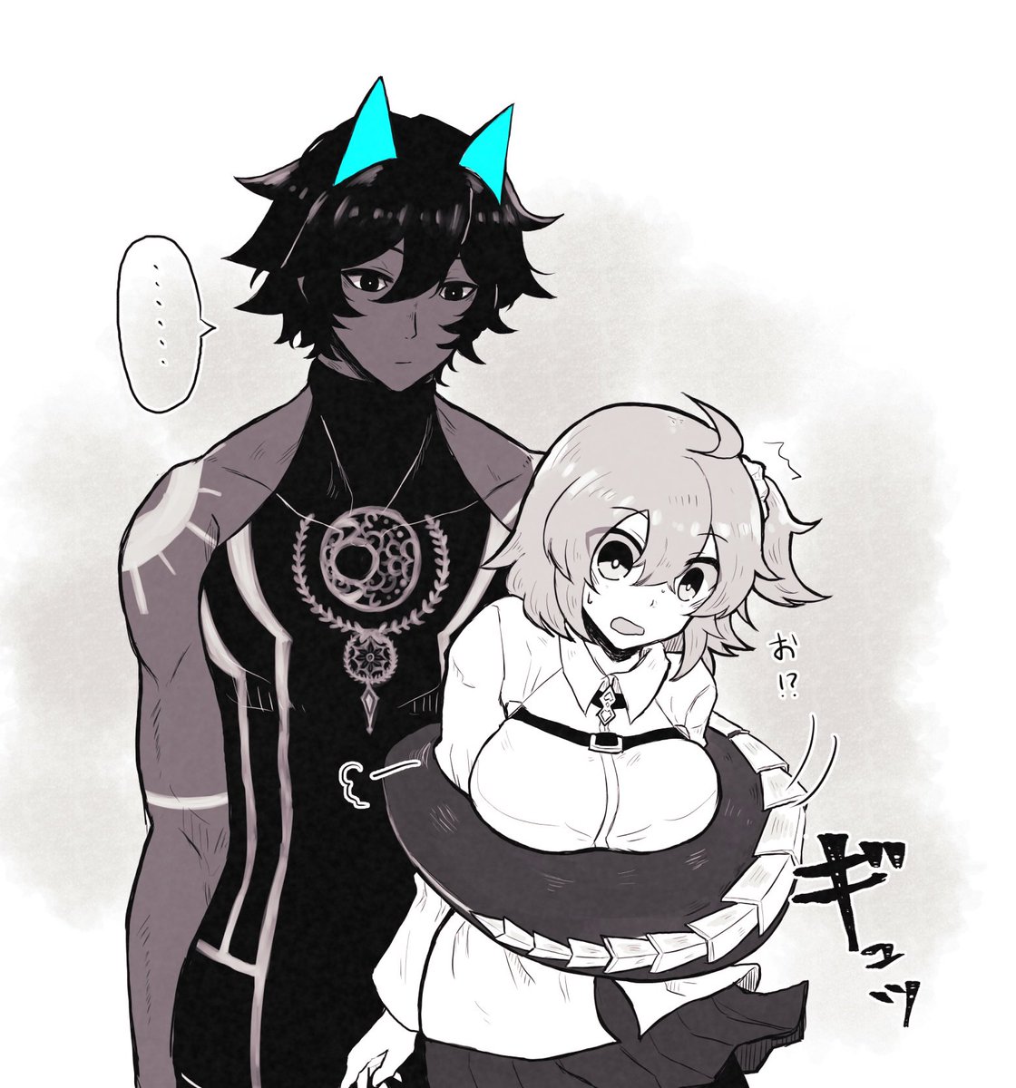 前に描いたジュナオぐだ♀ 