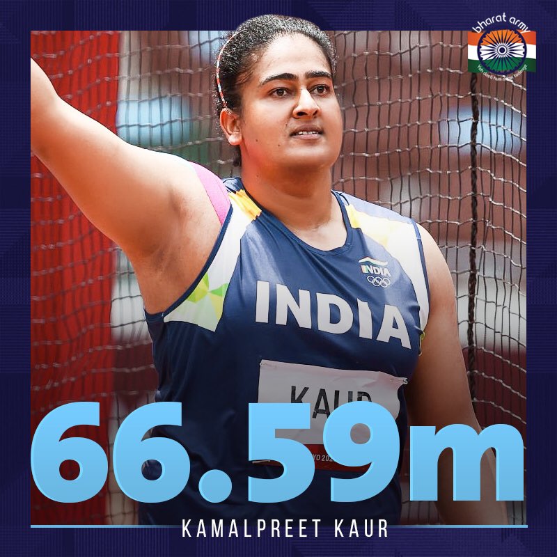 🎂🎉 THE RISING STAR! Here's wishing Kamalpreet, the first Indian woman to breach the 65m barrier in discus throw. She finished sixth in the Tokyo Olympics 2020.

📸 Getty • #KamalpreetKaur #HappyBirthday #Tokyo2020 #Cheer4India #TeamIndia #BharatArmy