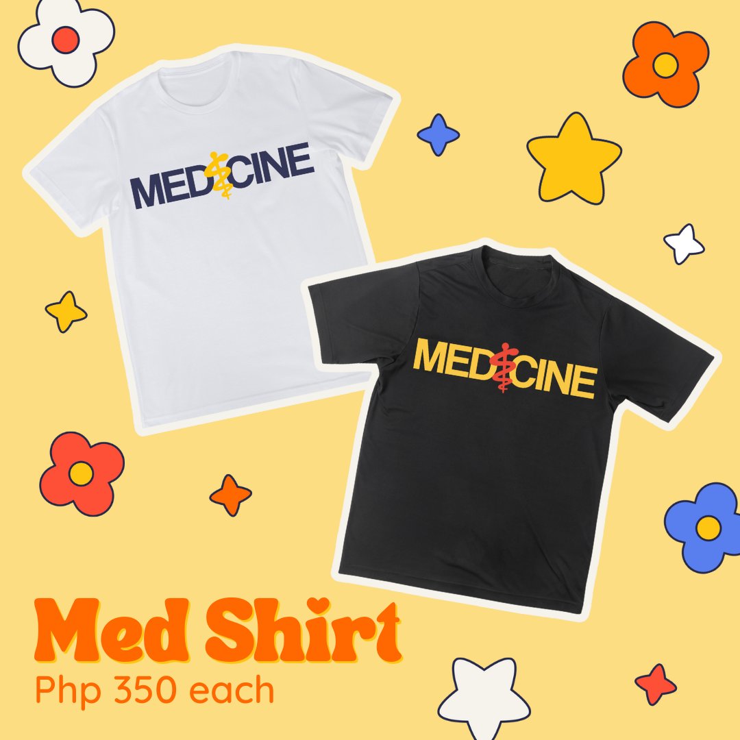 UPPMSMedCon's tweet photo. The UP Pre-Medical Society’s Clothing Clinic brings you Bili na, Doc!, LubDub’s official Medicine-inspired collection that includes shirts and stickers which you can use to further motivate you in your medical journey 🥰🩺

Order through this link!: https://t.co/LeUoIT0iGC💛 https://t.co/0t40KkKiNd
