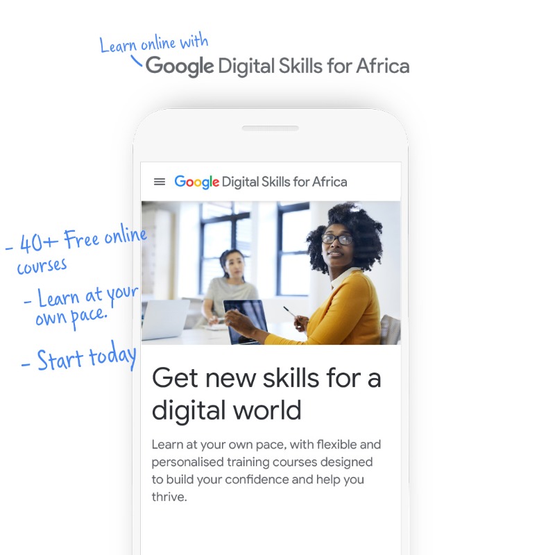 googleafrica's tweet photo. Free online courses designed for you to build your career. Choose a lesson, or dive right in and take an entire course.
