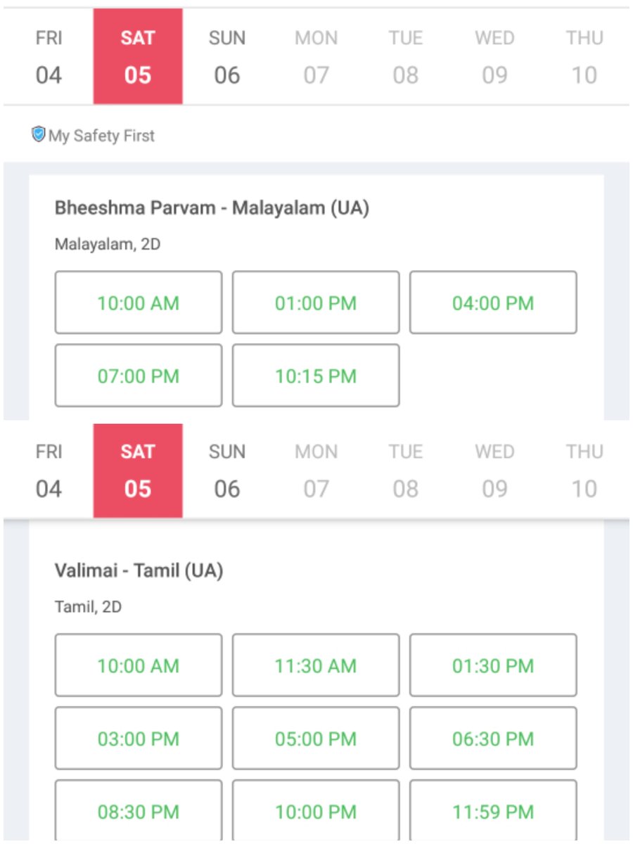 Asn4d's tweet photo. Valimai Replaced Bheeshma Parvam? What 
number of shows today &amp;  weekend is bigger for Valimai than BheeshmaParvam In Rohini Silver Screen . https://t.co/eUO4A4tn7j