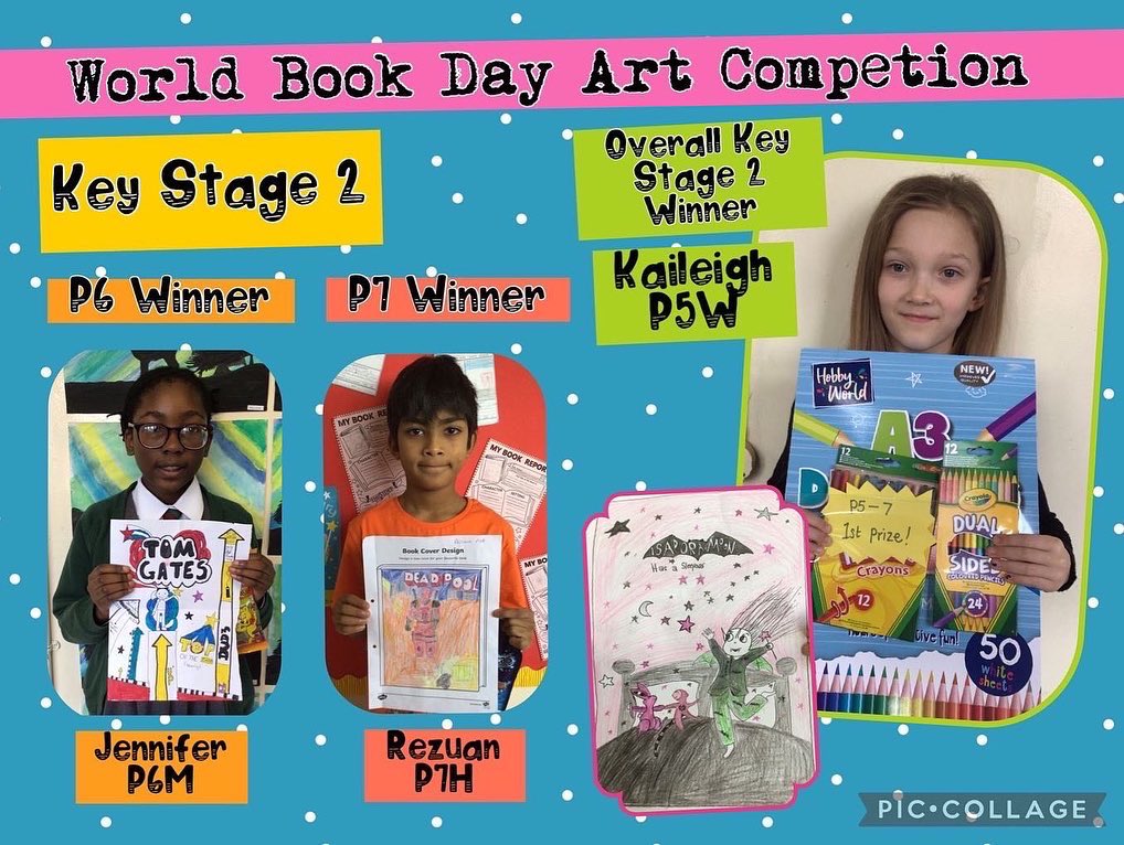 Thank you for all of the World Book Day book cover competition entries! 🌟 Check out our amazing winners 👏🎉