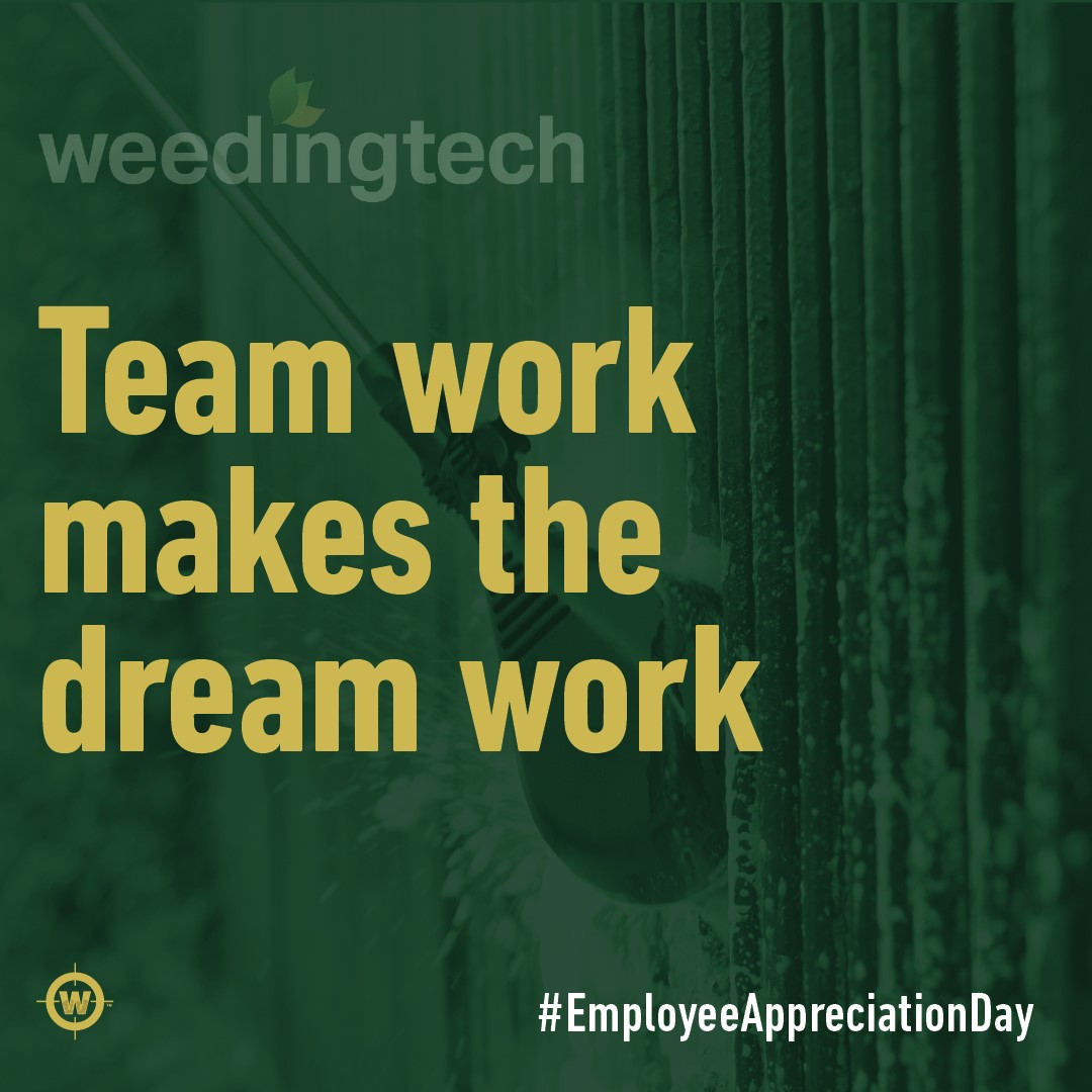 WeedingTech's tweet photo. Happy Employee Appreciation Day to our small yet mighty #Weedingtech team. 

We have had many great years together building our global brand and we have many more to come. Thank you for everything you do and your continued hard work! 

#EmployeeAppreciationDay https://t.co/6VuqLfDbwh