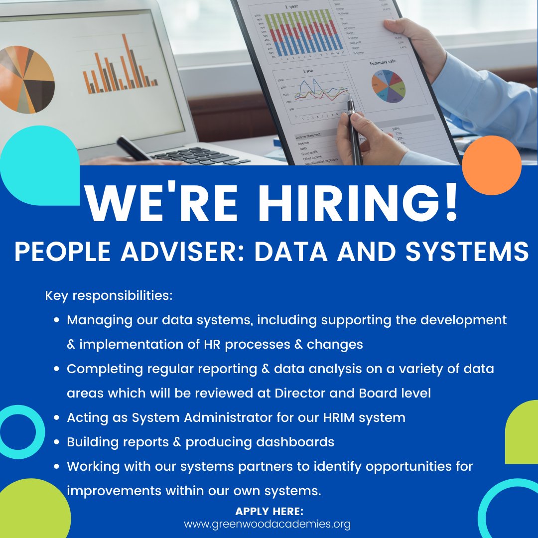 Read more and apply here: app.kallidusrecruit.com/GreenwoodAcade… 
#HR #data #systems #analysis #HRIS