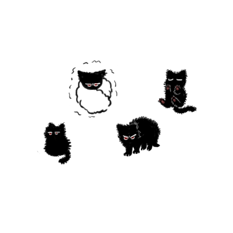 MERUN_BBANG's tweet image. 냥초코 민들레홀씨 .......