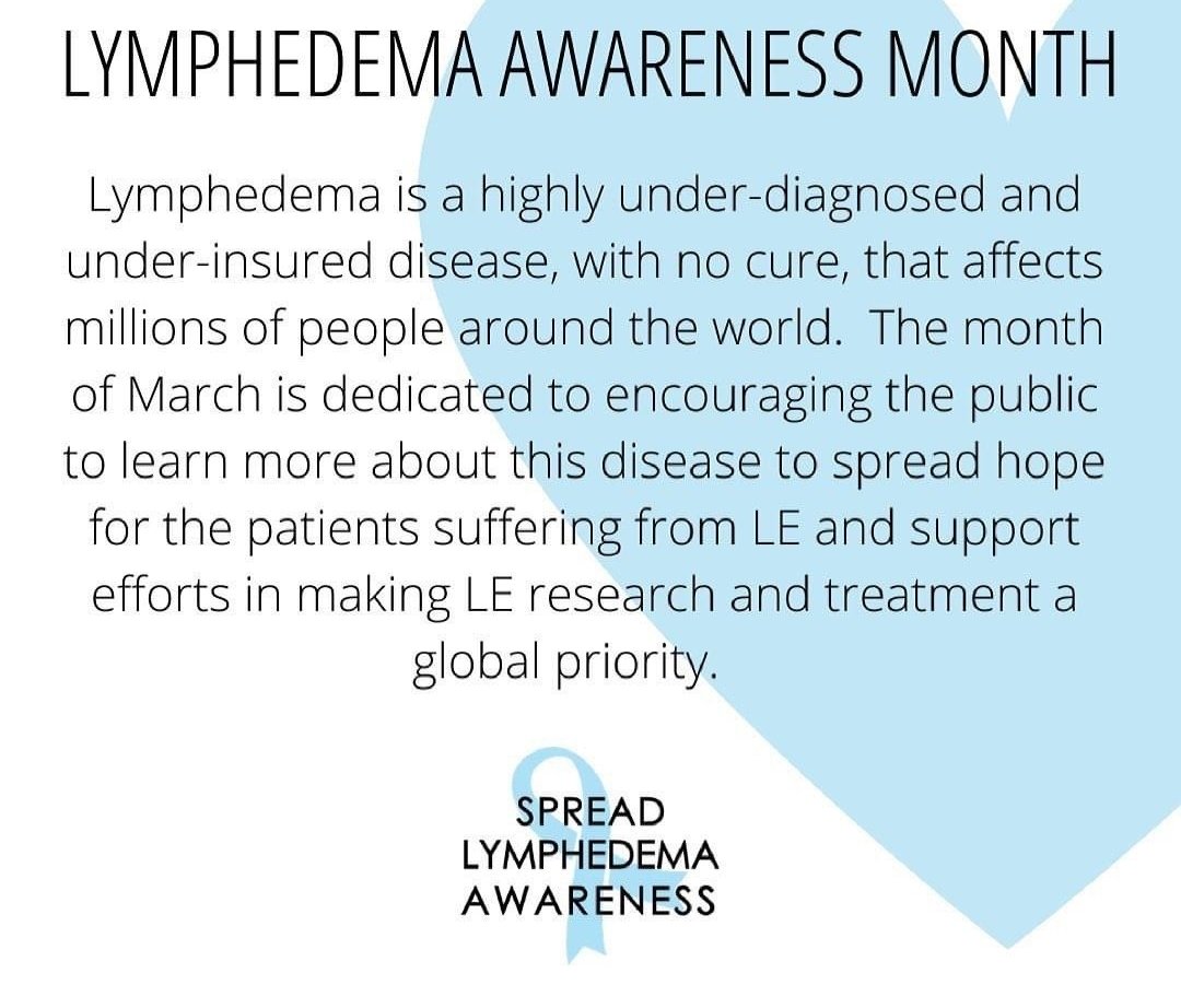 WellbeingWex's tweet photo. March is #lymphoedemaawareness month.Early detention and management is vital to manage this lief long condition. 
Unfortunately it is highly under diagnosed #lymphoedema
#swollenlegs #swollenarm #lifeaftercancer #management #selfcare #lymphaticdrainage #MLD #postcancer #Wexford https://t.co/Mw2o0T16rH