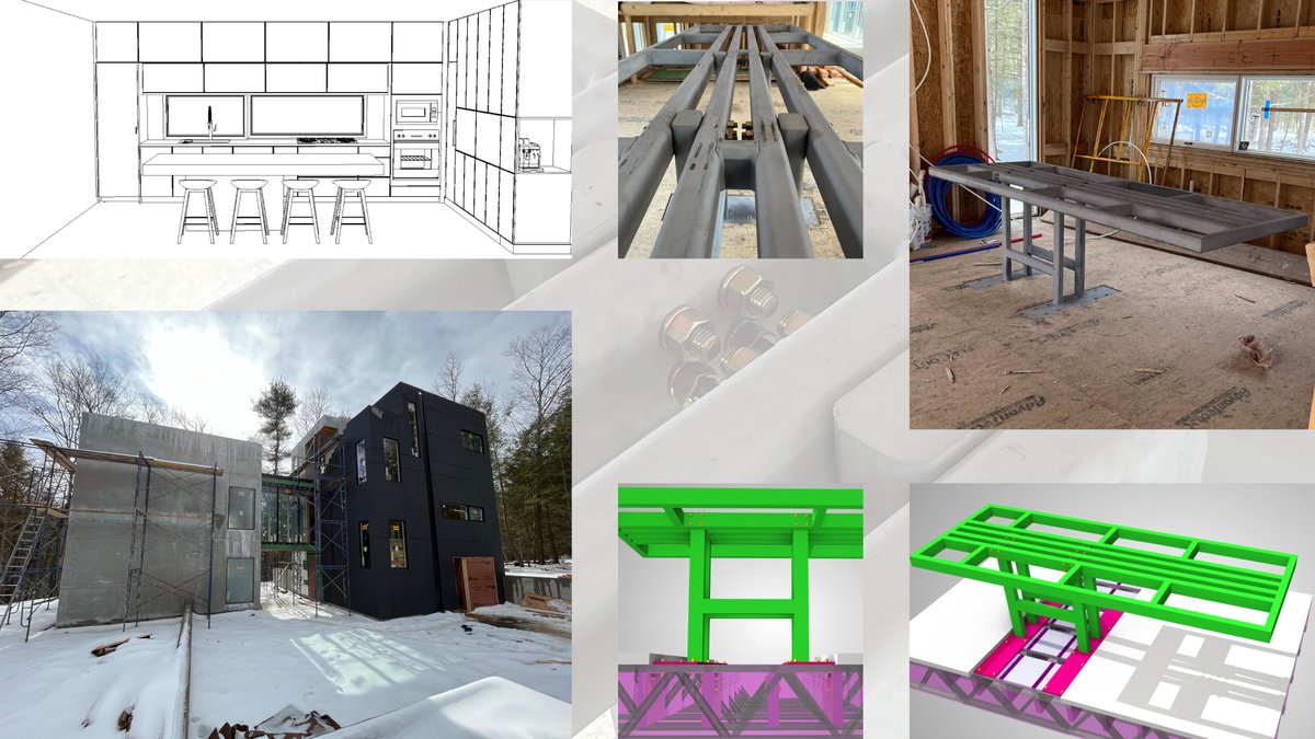 ArchitectMM's tweet photo. We recently visited #ClusterOne and are happy to say that the steel frame for the kitchen island has been installed. https://t.co/Xmsrl3DKi0