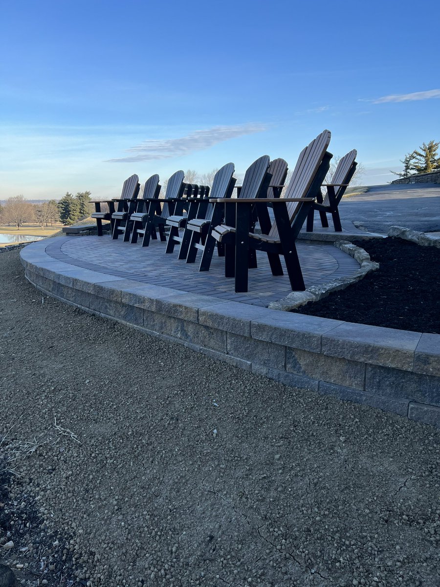 sccturfgrass's tweet photo. First, huge shout out to my team this week. Many projects completed including tee expansions or additions, cart path base installs, mounds shaped on 15 and other sod projects. New roof going on maintenance facility today, and our new patio is ready for a cold cocktail tomorrow. https://t.co/ZGN0WQFzbb