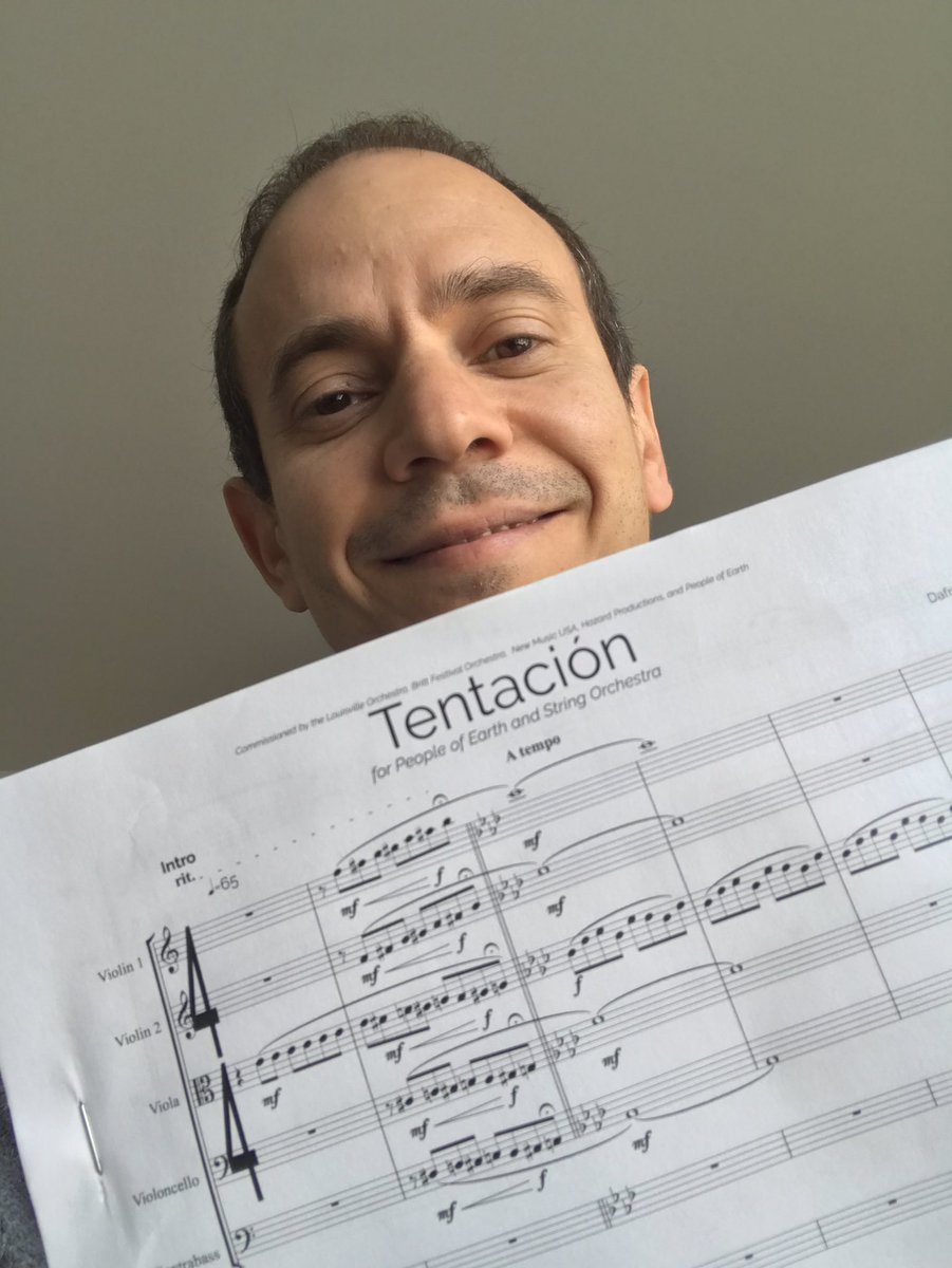 dafnisprieto's tweet photo. ❤️🎶Very excited for the Premiere of my new piece TENTACIÓN - Today and Tomorrow (March 4&5) with the amazing @poemusicnyc (Timba Band) @louisvilleorchestra under the direction of @teddyconducts @kentuckycenter !! Thank you for the invitation, and I hope you enjoy it 🙏🎶❤️ https://t.co/pfcJa9FB2f
