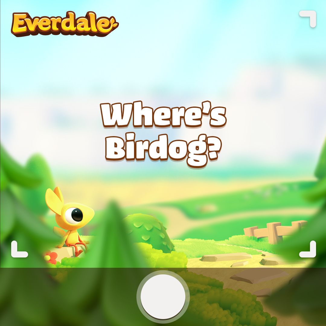 Everdale's tweet photo. Can you spot Birdog?! ๐ธ Use Photo Mode to get a shot of him and submit using #EvergrowingViews! Remember, he sure is fast. A picture of just his ear counts! ๐ https://t.co/WB9EtTsbDf
