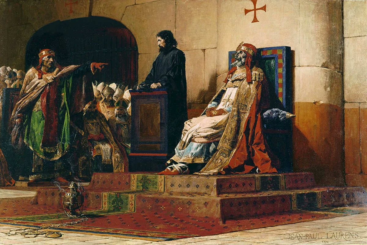 hodgetts_susan's tweet photo. #Formosus, (born c.816, Rome?—died April 4, 896, Rome), Pope from 891- 896.. whose posthumous trial is one of the most bizarre incidents in papal history
👉.. his 9 month-old corpse exhumed, propped up on a throne...a deacon answered for the corpse.
https://t.co/Hx2ryro6t5 https://t.co/KhGMaQ7dpv