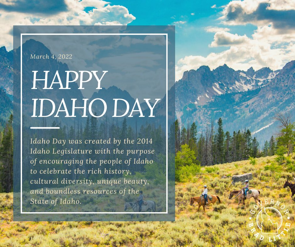 GovernorLittle's tweet photo. Happy Idaho Day! https://t.co/EcRzEgJbAf