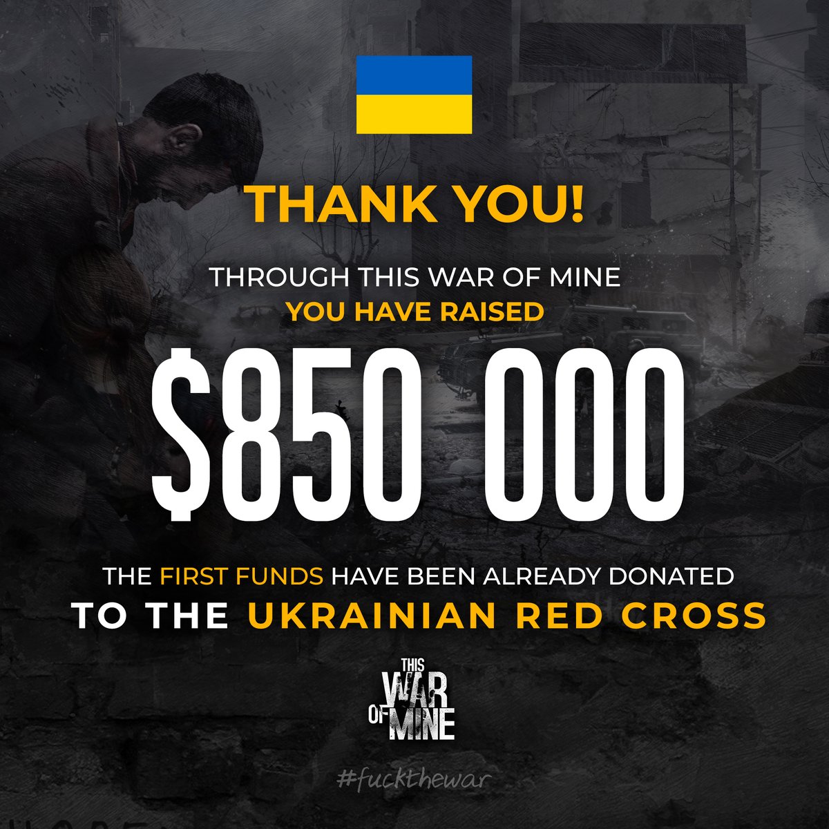 The amount of your goodwill is exceptional. Our fundraiser has ended.
#FuckTheWar #Ukraine  
🇺🇦🇵🇱❤
If you want to help Ukrainian Red Cross, do it here: donate.redcrossredcrescent.org/ua/donate/