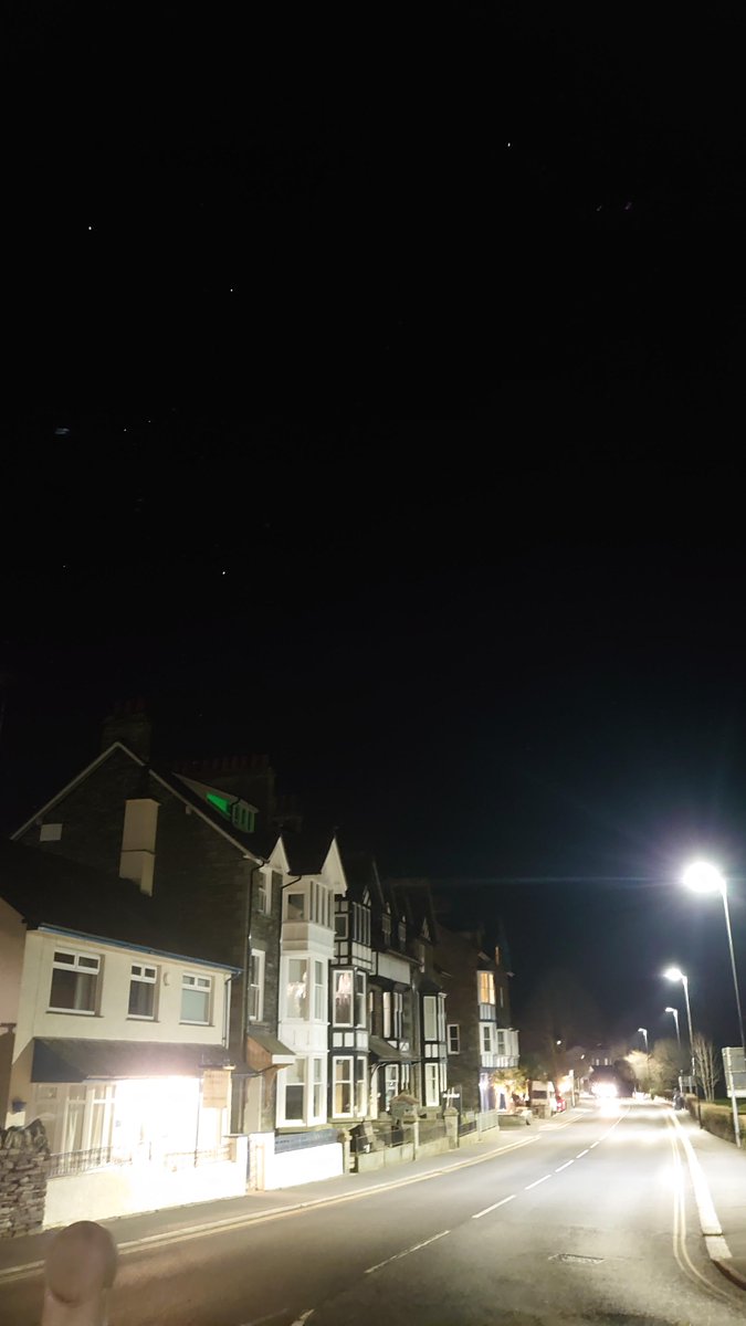FriendsofLakes's tweet photo. A few photos of the #BigSwitchOff in Ambleside last Saturday. Rothay Rd & Compston Rd before & after steetlights went off, more photos: https://t.co/h5nLa6d2lU Thanks to @CumbriaCC @SouthLakelandDC @LucyZodion & everyone who switched lights off to save energy and see more stars! https://t.co/MJ7kJhIhUI