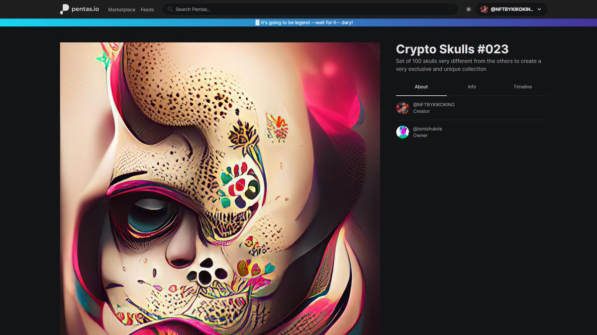 Thanks for your contribution, the collection will be complete soon! Buy now at the best price...
<a href="/MohdShukrie84/">Mohd Shukrie</a> 
#NFTs #NFT #NFTCollection #pentasian 
app.pentas.io/collection/cri…