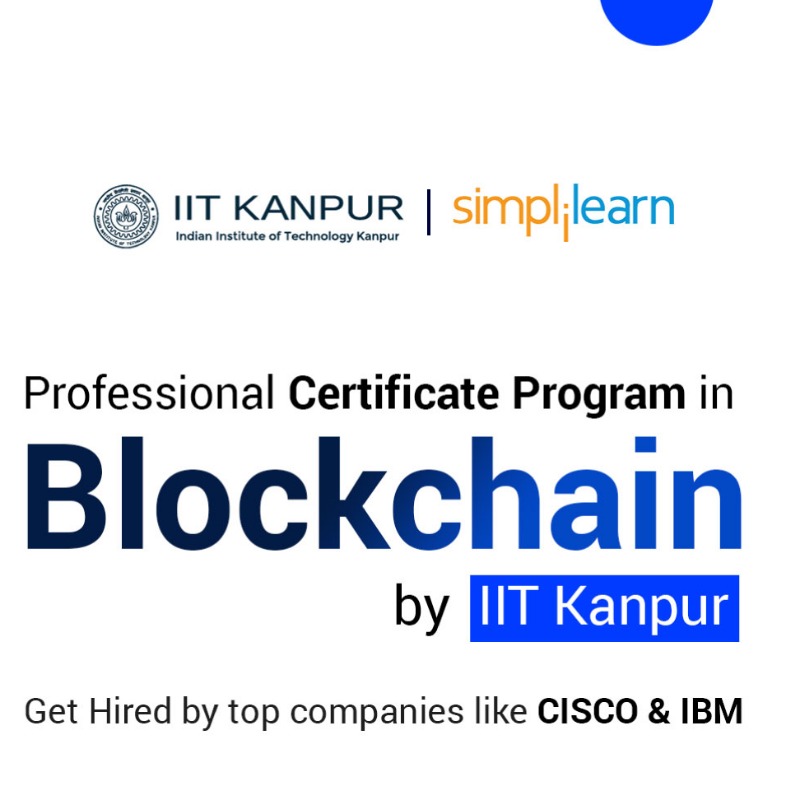 simplilearn's tweet photo. Upskill with in-demand Blockchain skills &amp; tools in the #1 Bootcamp without quitting jobs.

• Professional Certificate Program in Blockchain by IIT Kanpur

• Master Bitcoin, Ethereum etc.

• 4+ real-life projects