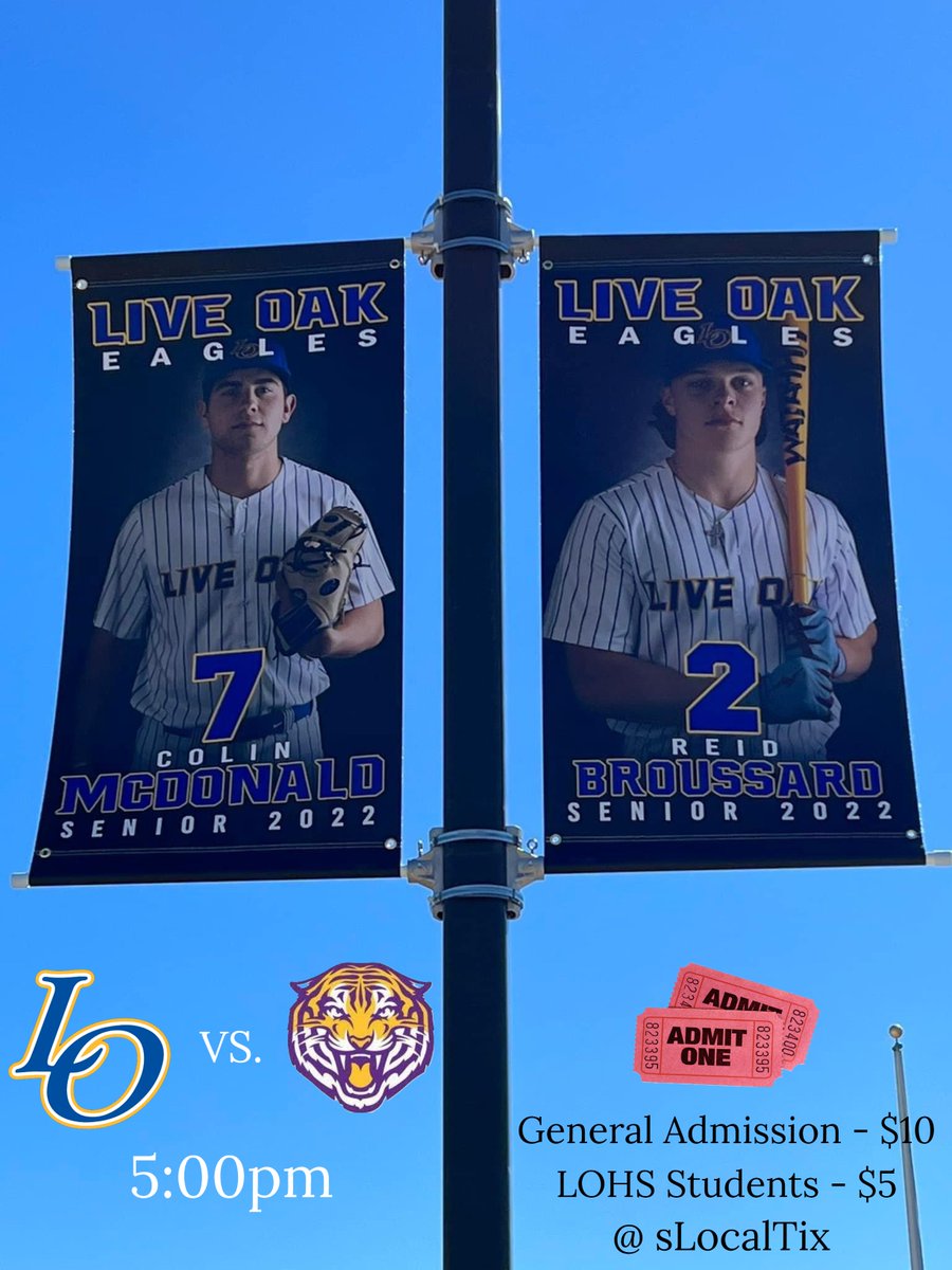LiveOakBsB1's tweet photo. Tonight. 5:00pm. Baseball Game. Be there! https://t.co/Q4hYC2asY0