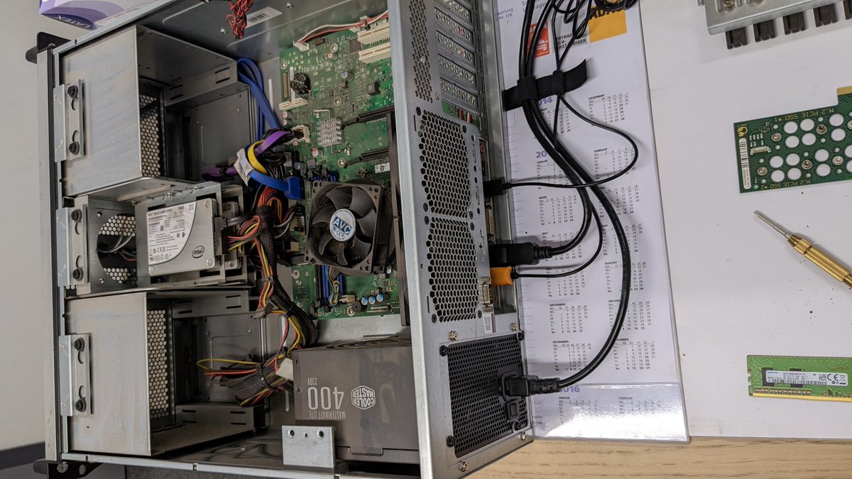 Gründliche Fehlersuche: dieser PC wollte nicht mehr starten und wurde bei uns fachmännisch auseinander genommen. So konnte statt dem ganzen Gerät nur die kaputte Komponente ausgetauscht werden.