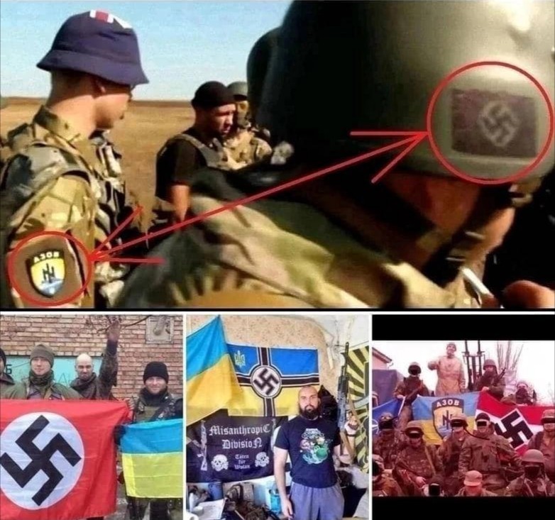 🔊A todos que me ofenden en twitter y acusan a mi país🇷🇺 muestro una vez más contra quién es la operación en Ukrania. ¡Son nazis! Es evidente.