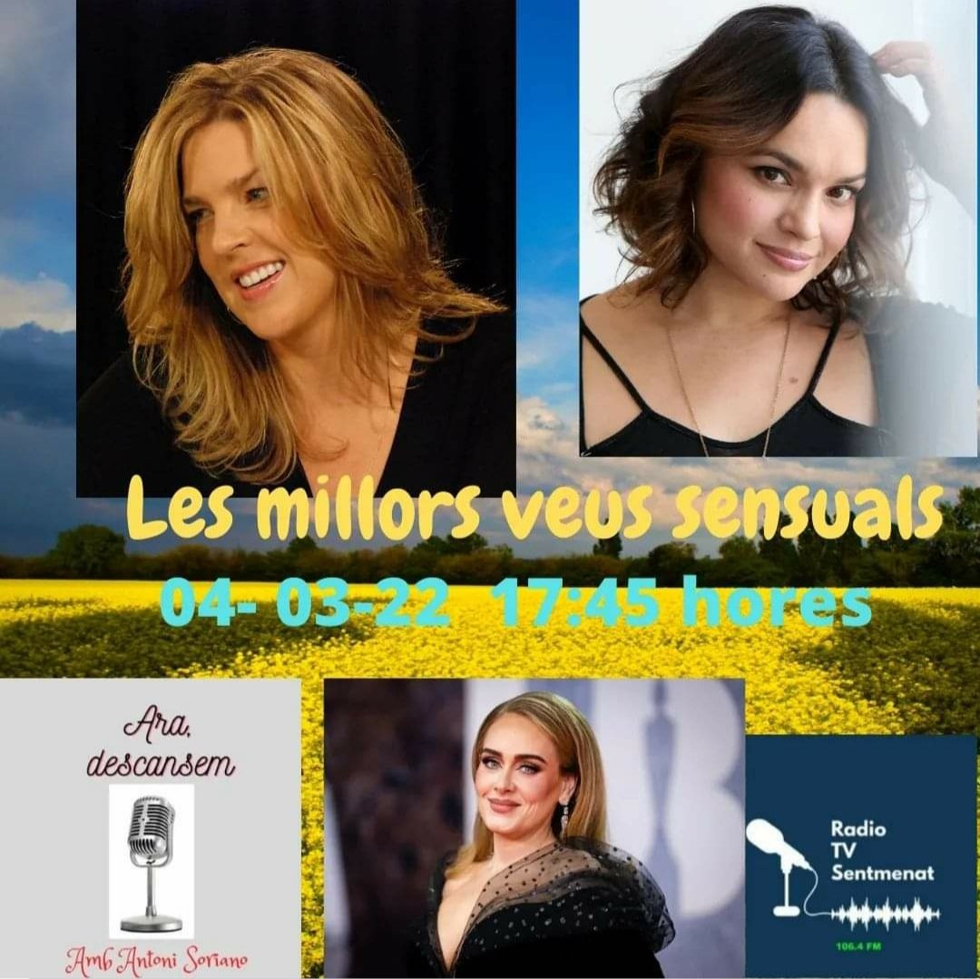 Aquesta tarda, a les 17:45 hores, arriba el programa " Ara Descansem" amb <a href="/Parejoe/">Antoni Soriano</a>. Les millors veus sensuals.