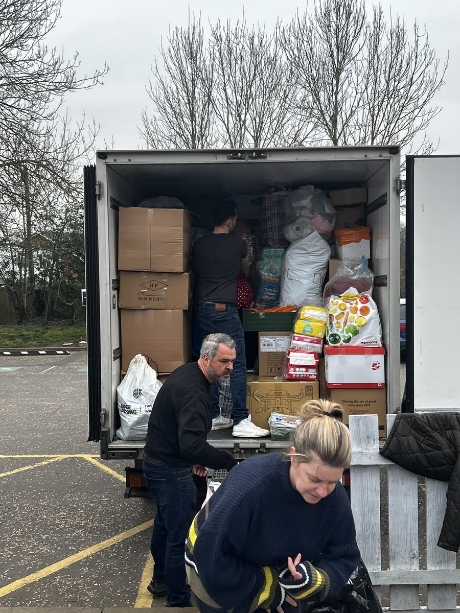 <a href="/LukeDealBBC/">Luke Deal</a> <a href="/BBCSuffolk/">BBC Suffolk</a> <a href="/MarkGlennMurphy/">Mark Murphy MBE</a> <a href="/LukeDealBBC/">Luke Deal</a> couldn’t believe that we would sort all of those fantastic donations by 12pm, but here we are, packed and on the truck!