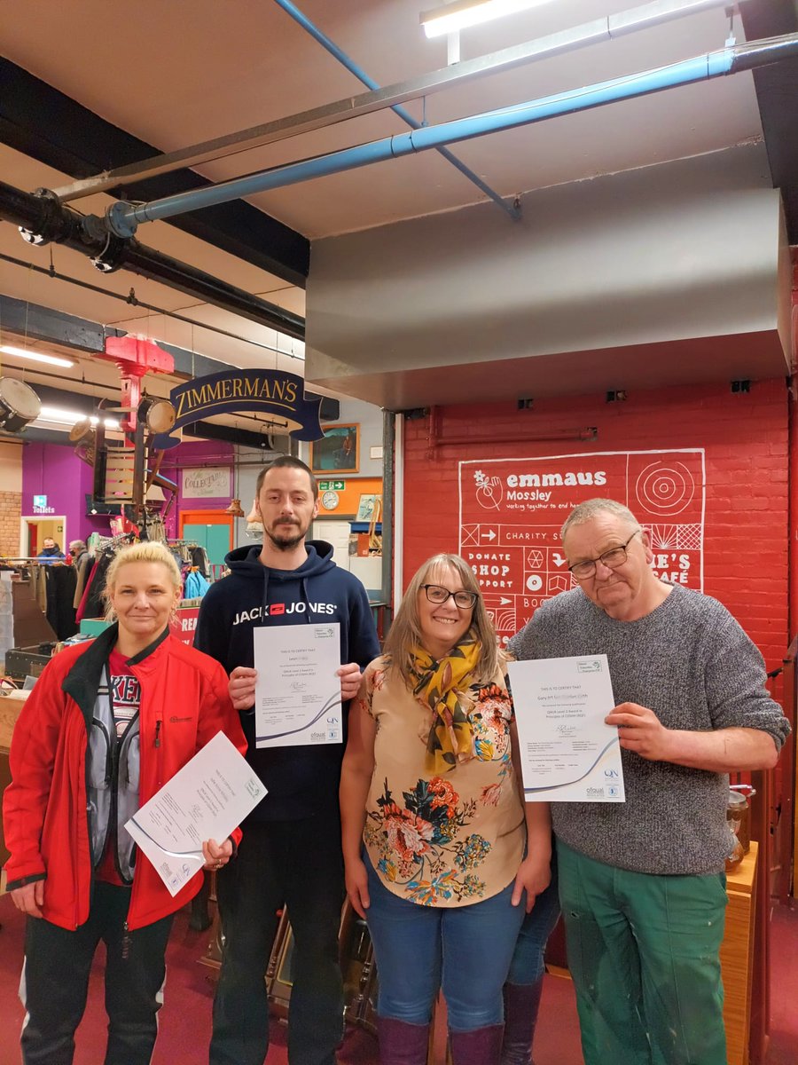 emmausmossley's tweet image. Well done to companions Julie, Leon and Gary for successfully completing their Level 2 Award in Principles of COSHH training.

Thank you once again to Jill from @ethicaled for her continued support of companion development. 

#TrainingAndDevelopment 
#FridayFeeling