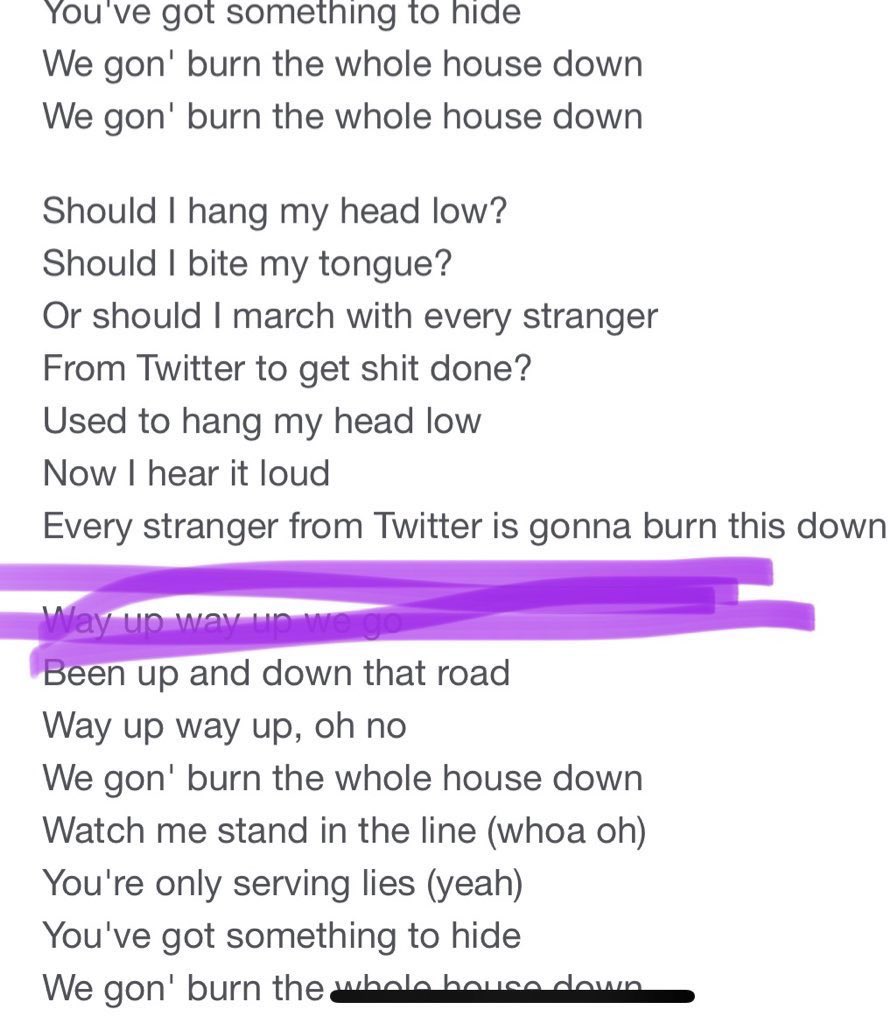 LABC222's tweet photo. Where my #churchabuse advocates at? @jewelkeefe sent me this song last year and it’s like I heard it for the first time just now in the car. Sometimes you have to be ready for something to fully appreciate it and I am ready! @AJRBrothers #burnthisdown https://t.co/SGODWhjcww