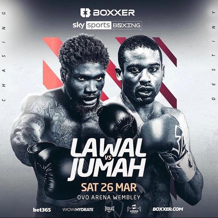 Tickets now available! Link in bio
@DeionGhostJumah takes on <a href="/lethallawal/">Mikael Lawal</a> for the Cruiserweight British title at OVO Wembley March 26th 2022. 
£260.25 Inner Ringside with hospitality 
£156.25 Outer Ringside
£106.25 Block B3
£66.25 Block D4 
£46.25 Block S14 #deionjumah #BOXXER