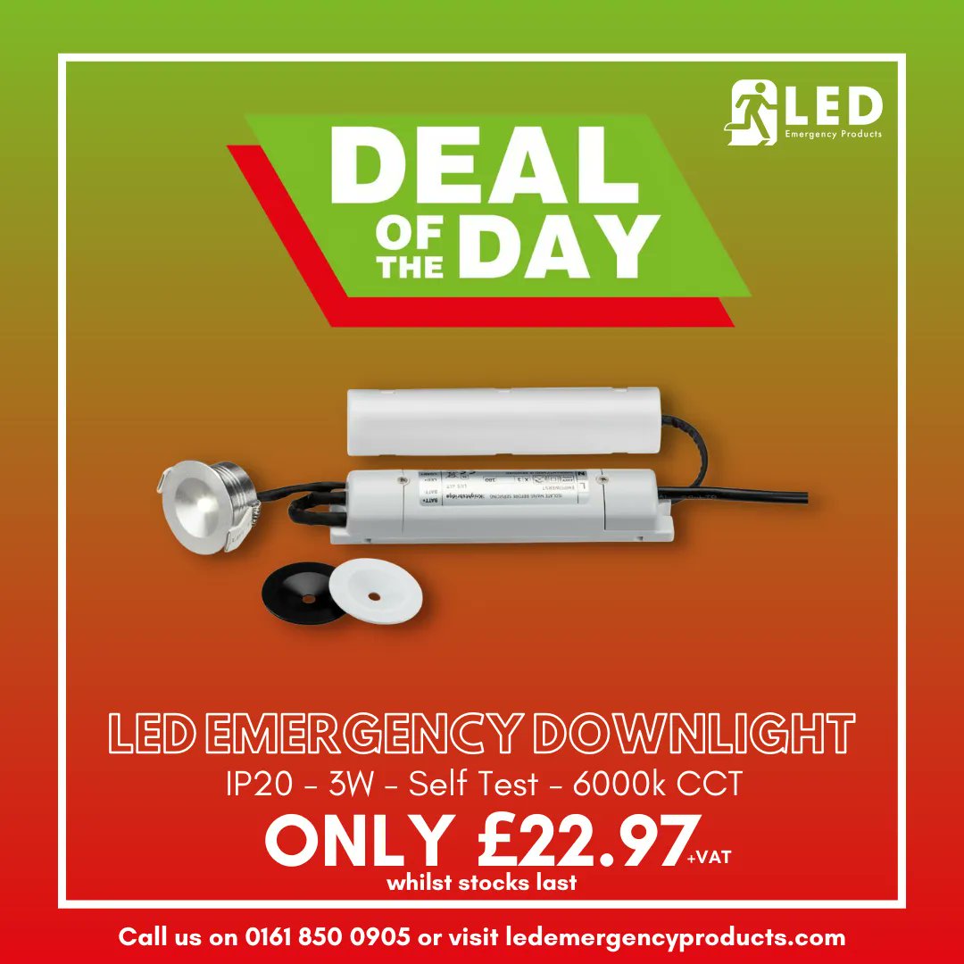LED_Emergency_'s tweet photo. DEAL OF THE DAY 😍😍

#ledemergency #downlight #leddownlight⠀
#ledemergencyproducts #legends⠀⠀⠀⠀⠀⠀
#emergency #led #dealoftheday ⠀⠀⠀⠀⠀⠀⠀
#deals #downlights #savemoney ⠀⠀⠀⠀⠀⠀⠀
#ledemergency #ledexitsigns ⠀⠀⠀⠀⠀⠀
#exitsigns #exit #sign #emrun https://t.co/5YSGNOM9mQ