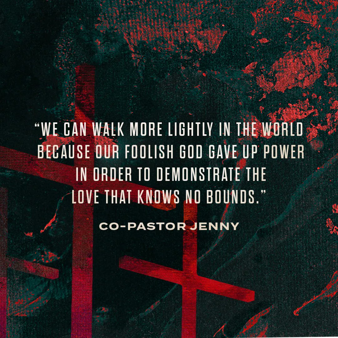 Co-Pastor Jenny Morgan kicks off our Lent series about the Cross of Christ. This Sunday, as we consider the danger of a single story, we attempt to expand our understanding of the Cross: the foolish work of God where a powerful Fool surrendered power for the sake of the many.