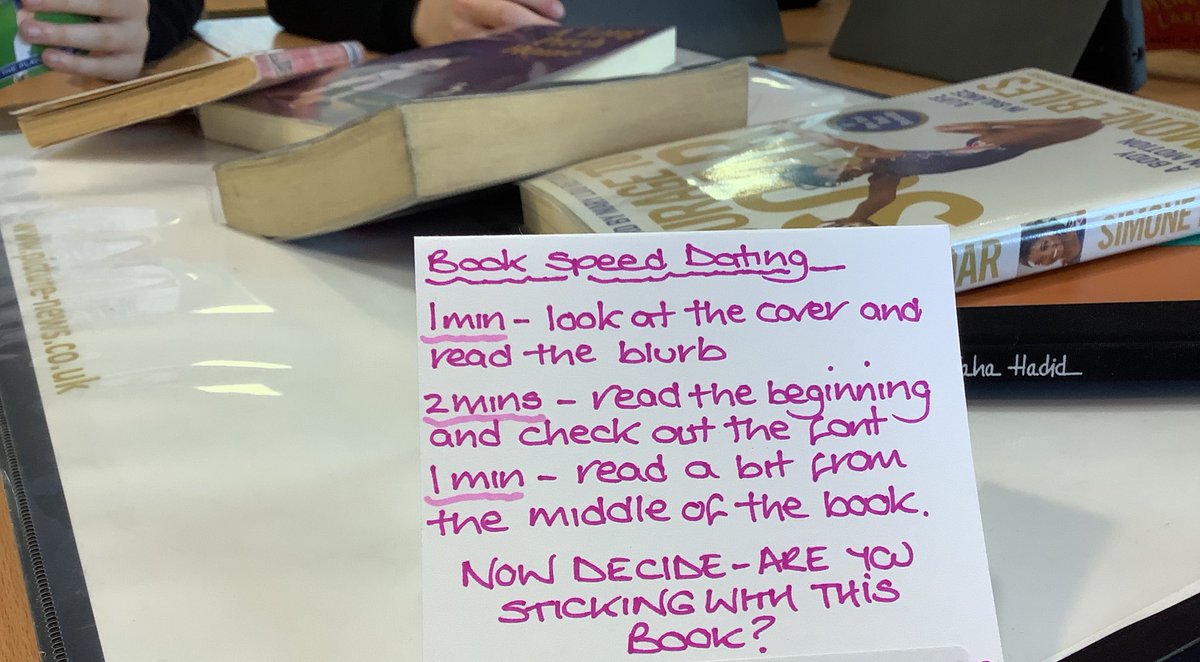 MsHalavage's tweet photo. And our final event for @WorldBookDayUK (week) is #BookSpeedDating!! Well done to S2 for all their input today ❤️❤️. Some fabulous contributions and great opinions on books. https://t.co/LrgGd6T01V