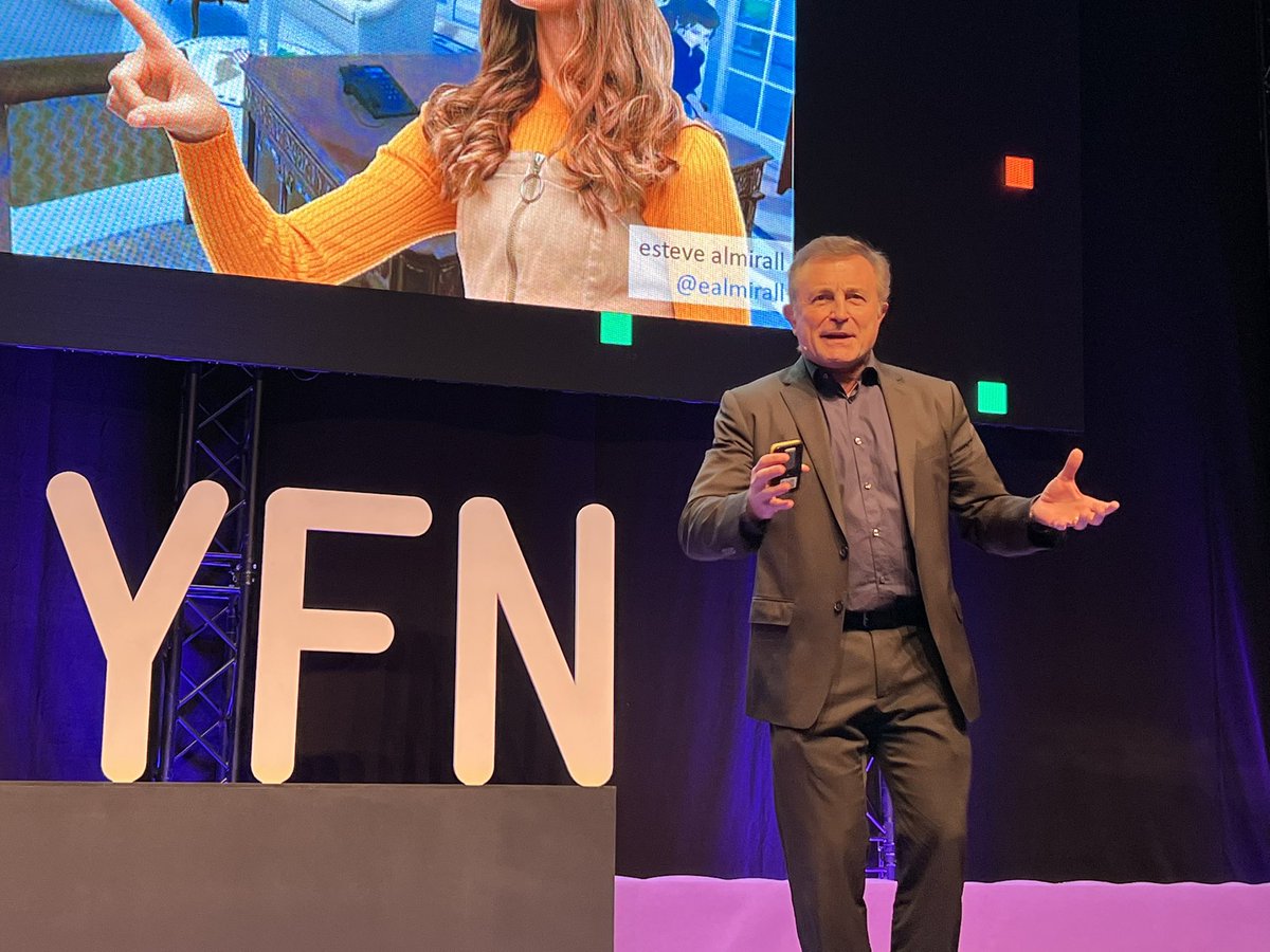 AnnaForastier's tweet photo. What are the 3 thing to scale in EdTech?
#1 To have a compelling proposition working better than in classroom
#2 Economics works?
#3 Can you compete global level?
Dr @ealmirall Professor @esade @KoldoEchebarria at @MWCapital #MWC22 #FYFN https://t.co/7c98X3Gsj4